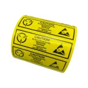ESD 2" x 5/8" Caution Electrostatic Sensitive Devices Anti Static 500 Labels