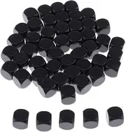 Tadill 50-Piece Set of Blank 16mm Dice for Creative Crafting and Gaming