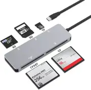 Sandisk Lexar Transcend Sony 5 in 1 USB C Cfast Card Reader/Adapter 5Gbps Cfast