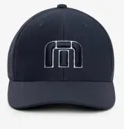 Adult Size Small/ Medium - Travis Mathew Bahamas Flex Fit Hat Navy Golf Cap NWT