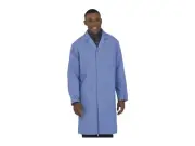 Worklon 473-L - ESD Lab Coat, 41' OAL, Knee Length, Microstat, Unisex, Silica