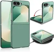 Galaxy Z Flip 6 Case for Samsung Galaxy Z Flip6 6.7-inch, Ultra Thin Z Flip 6 Phone Case [Silky Touch] Hard PC Matte Back Cover Slim Anti-Scratch Protective Cases for Samsung Z Flip 6 5G (Green)