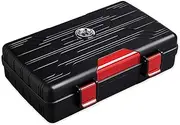 Watertight Portable Cigar Box for 10 Packs Cigar, High Hardness LDPE Material Cigar Humidor, Multifunctional Lock Design Humidor Crushproof
