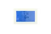 Radiant GTSW-DUAL-H Glass Fronted Dual Purpose Thermostat & Timer Switch - Horizontal - White