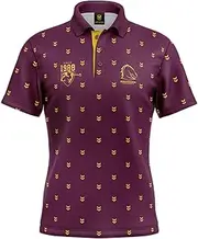 NRL 'Mulligan' Golf Polo - Brisbane Broncos - Adult - Mens - Polo