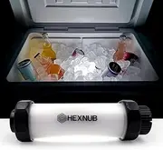 HEXNUB Cooler Box Light, Waterproof, Rechargeable LED Light Compatible with YETI, RTIC, ORCA, Igloo, Coleman Ice Chest, Magnetic Base, Great for Outdoor Events, Camping, Fishing, Hunting, Boating