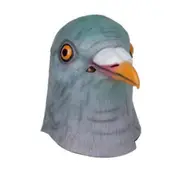 Pigeon Head Mask Latex Mask Horse Head Mask Animal Head Creepy Halloween Costume Theater Toy Part