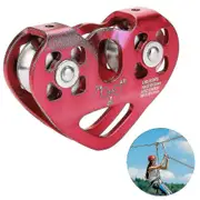 Double Rope Pulley - Tandem Roller For Cable Car (hairy Shape)