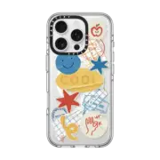 iPhone 16 Pro Clear Case MagSafe Compatible Playful Primary Collage