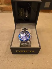 INVICTA MENS 1769 PRO DIVER - CHRONOGRAPH - STAINLESS STEEL WATCH - BLUE FACE