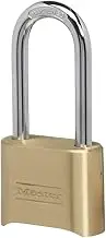 Master Lock 175LH 2' Wide Set Your Own Combination Padlock, with 2-1/4 in. Shackle, Brass Finish