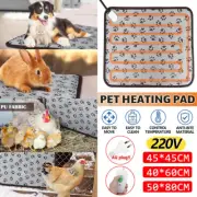 Waterproof Electric Pet Heat Pad Heated Heating Mat Blanket Cat Dog Bunny Bed