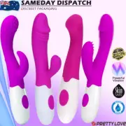 PRETTY LOVE Rabbit Vibrator Dildo Silicone G-Spot Clitoris Anal Adult Sex Toy