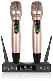 Singtronic Professional UHF Wireless Karaoke Microphones Dual System