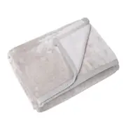 Onkaparinga Polyester Faux Mink Blanket Moonbeam