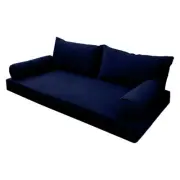 |SLIPCOVER ONLY| V2 Velvet Indoor Daybed Mattress Pillow Pipe Trim Twin AD373