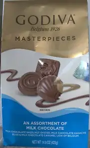 Godiva Belgium Masterpieces Assortment of Legendary Milk Chocolate 14.9 oz 422 g