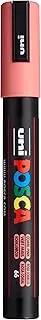 Posca PC5M 2.5mm Medium Bullet Tip Marker, Coral Pink