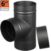 Allfuel Hst Chimney Pipe 18"Lx6"W Galvanized Steel 22-Gauge Vertical Orientation