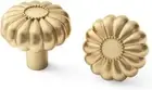 6 Pack Gold Dresser Knobs for Drawer Knob for Cabinet Pulls Hardware Handle
