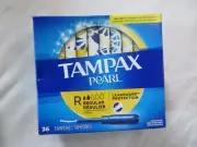Tampax Pearl 36 Unscented Tampons Regular Absorbency