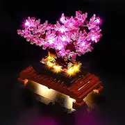 YEABRICKS LED Light Kit for Lego - Creator Expert Bonsai Tree(Pink) Building Blocks Model, LED Light Set Compatible with 10281(Lego Set NOT Included)
