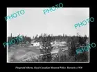OLD HISTORIC PHOTO OF FITZGERALD ROYAL CANADIAN MOUNTED POLICE BARRACKS c1920