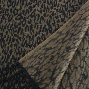 【GINZA U】時尚經典豹紋系列羊毛圍巾(駝色)