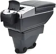 Armrest Centre Armrest Sliding Console Centre Console Storage Box Black For 208 A9 2012-2019