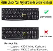 Silicone for Logitech MK120 K120 Keyboard Cover for Logitech MK1 Keyboard Cover