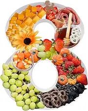 30.5cm Charcuterie Board Number Cardboard Fillable, Grazing Tray, Number Shape, Candy Sweets Fruits Serving (Number 8)