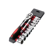 Tool Set Ratchet Socket Wrench 12PCS 1/2 Inch Metric Spanner and Extension Bar