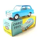 Corgi Toys England 1:48 AUSTIN A.40 SALOON #216 Blue C-8+ MIB 1960 AWESOME!!