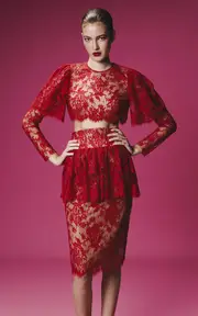 [Rasario] Lace Midi Skirt