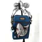 Chala Shark Crossbody Bag Cell Phone Vegan Leather 5" x 7.5" x 1" NWT