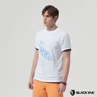 在飛比找PChome24h購物優惠-【BLACKYAK】生態保育印花T恤 (白色) 韓國 中性款