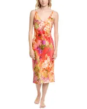 N Natori Animal Blossom Natural Animal Print Nightgown