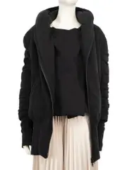 Black Layered Full Zip Jacket