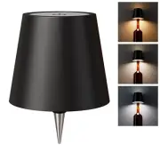 Wireless Bottle Lamp, Wireless Bottle Lamp Shade with 3 Color Temperature, Re...
