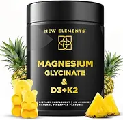 New Elements Vitamin D3 Gummies 5000 IU Made in USA, Immune Support, Bone Health, Joint Support, High Potency Chewable Vitamin D3 Supplement for Adults, Vegan, Pectin Based, Non-GMO, Gluten Free