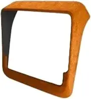 ATATNK Compatible for Tesla New Model 3 Highland 2024 Rear Display Frame Cover Alcantara Suede Decoration Stickers Decal Car Interior Accessories(Orange1)