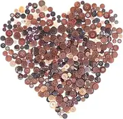 Swpeet 650 Pieces Assorted Sizes Resin Buttons 2 and 4 Holes Round Craft Buttons for Sewing DIY Crafts Children's Manual Button Painting (Brown)