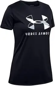 [Under Armour] Girls' Big Logo Tech Short Sleeve Training Workout T-Shirt