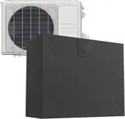 Mini Split Air Conditioner Cover for Outdoor 32.2 x 13.7 x 22.8 inches, Black