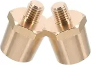 Battery Post Terminal Connectors 2pcs Brass Car Battery Terminal Adapter for Easy Installation