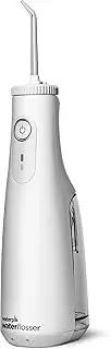 Waterpik Cordless Select Water Flosser, Portable and USB Rechargeable Waterproof Water Flosser for Home and Travel, Braces & Bridges Care for Teeth, ADA Accepted, White WF-10W10