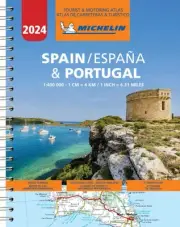 Spain & Portugal 2024 - Tourist and Motoring Atlas (A4-Spiral): Map by Michelin