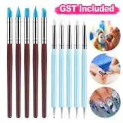 10/20 PCS Silicone Polymer Clay Sculpting Tool Pen Rubber Tip Color Shaping Wipe