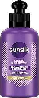 6 x Sunsilk Perfect Smooth Detangling Cream, Cream for Long-Lasting Straight Hair, No Rinse 200 ml + Italian Gourmet Polpa 400 g