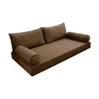 COVER ONLY Model V2 Full Velvet Contrast Indoor Daybed Mattress Cushion AD308